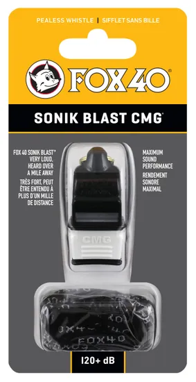 Fox40 Sonik Blast CMG whistle with Neck Lanyard