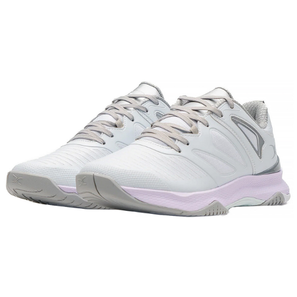 Gilbert Impact Netball Shoe (White/Silver) - Image 5