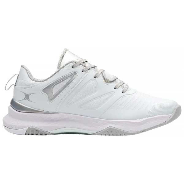 Gilbert Impact Netball Shoe (White/Silver) - Image 4